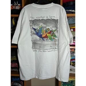 Vintage 90s Jimmy Buffett Margaritaville Weather Is Here Tee